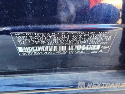 Zdjęcie 12 z 12 samochodu: 2007 LEXUS LS 460 VIN:JTHBL46F375030706 - miniatura