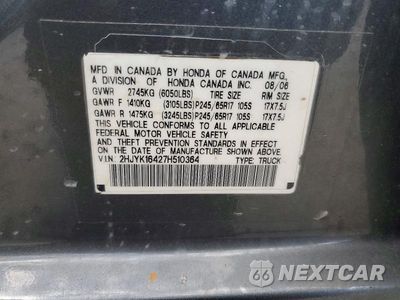 Zdjęcie 12 z 12 samochodu: 2007 HONDA RIDGELINE RTS VIN:2HJYK16427H510364 - miniatura