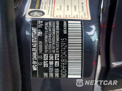 Zdjęcie 12 z 12 samochodu: 2013 MERCEDES-BENZ E 350 4MATIC VIN:WDDHF8JB1DA742915 - miniatura