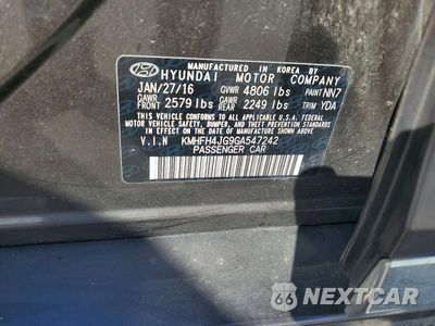 Zdjęcie 13 z 13 samochodu: 2016 HYUNDAI AZERA LIMITED VIN:KMHFH4JG9GA547242 - miniatura
