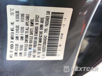 Zdjęcie 13 z 13 samochodu: 2013 HONDA ACCORD LX VIN:1HGCR2F30DA046543 - miniatura