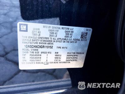 Zdjęcie 13 z 13 samochodu: 2016 CHEVROLET SUBURBAN C1500 LT VIN:1GNSCHKC9GR119152 - miniatura
