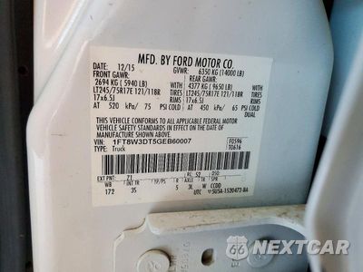 Zdjęcie 13 z 13 samochodu: 2016 FORD F350 SUPER DUTY VIN:1FT8W3DT5GEB60007 - miniatura