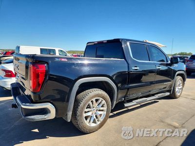 Trzecie zdjęcie samochodu z tyłu: 2021 GMC SIERRA K1500 SLT VIN:3GTU9DET5MG383050 - miniatura