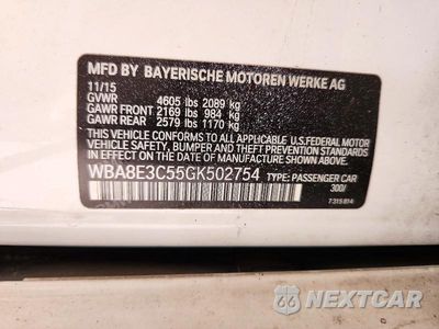 Zdjęcie 12 z 12 samochodu: 2016 BMW 328 XI SULEV VIN:WBA8E3C55GK502754 - miniatura