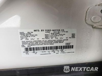Zdjęcie 14 z 14 samochodu: 2020 FORD EXPLORER XLT VIN:1FMSK7DH0LGC91666 - miniatura