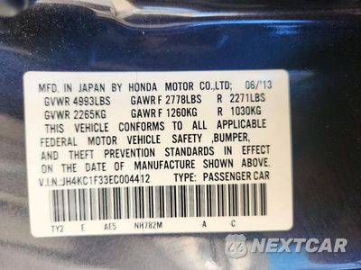 Zdjęcie 12 z 12 samochodu: 2014 ACURA RLX VIN:JH4KC1F33EC004412 - miniatura