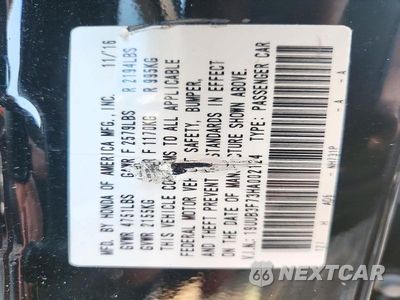 Zdjęcie 12 z 12 samochodu: 2017 ACURA TLX ADVANCE VIN:19UUB3F73HA002124 - miniatura