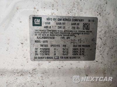 Zdjęcie 13 z 13 samochodu: 2015 BUICK ENCORE PREMIUM VIN:KL4CJHSB4FB194238 - miniatura