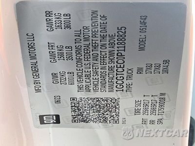 Zdjęcie 12 z 12 samochodu: 2023 CHEVROLET COLORADO LT VIN:1GCGTCEC0P1188825 - miniatura