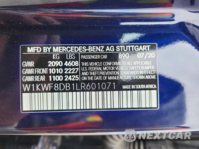 Zdjęcie 12 z 12 samochodu: 2020 MERCEDES-BENZ C 300 VIN:W1KWF8DB1LR601071 - miniatura