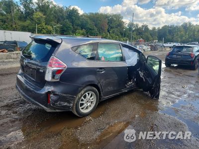 Trzecie zdjęcie samochodu z tyłu: 2017 TOYOTA PRIUS V FOUR VIN:JTDZN3EU6HJ065530 - miniatura