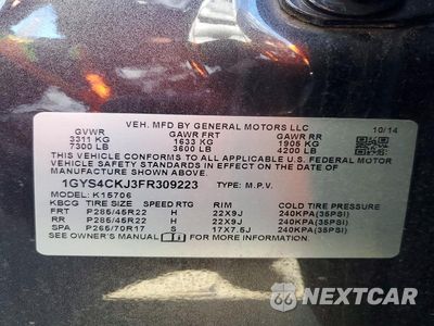 Zdjęcie 13 z 13 samochodu: 2015 CADILLAC ESCALADE PREMIUM VIN:1GYS4CKJ3FR309223 - miniatura