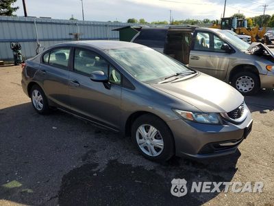 Czwarte zdjęcie samochodu z boku: 2013 HONDA CIVIC LX VIN:19XFB2F53DE003829 - miniatura