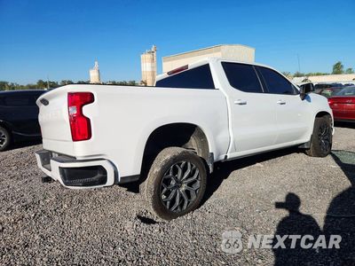 Trzecie zdjęcie samochodu z tyłu: 2021 CHEVROLET 1500 SILVERADO K1500 RST VIN:1GCUYEEDXMZ315876 - miniatura