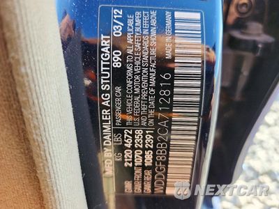 Zdjęcie 12 z 12 samochodu: 2012 MERCEDES-BENZ C 300 4MATIC VIN:WDDGF8BB2CA712816 - miniatura