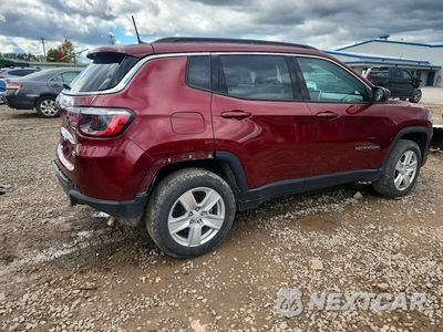 Trzecie zdjęcie samochodu z tyłu: 2022 JEEP COMPASS LATITUDE VIN:3C4NJDBB6NT111266 - miniatura