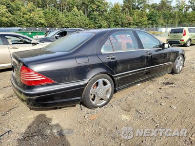 Trzecie zdjęcie samochodu z tyłu: 2003 MERCEDES-BENZ S 600 VIN:WDBNG76J43A355924 - miniatura