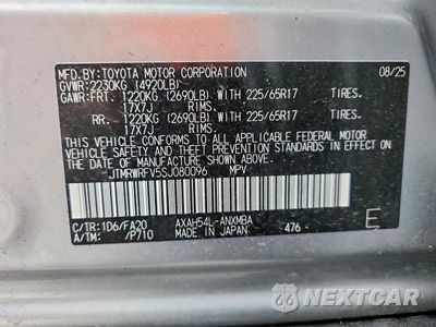 Zdjęcie 14 z 14 samochodu: 2025 TOYOTA RAV4 HYBRID XLE VIN:JTMRWRFV5SJ080096 - miniatura