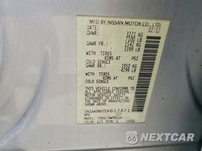 Zdjęcie 13 z 13 samochodu: 2012 NISSAN ARMADA SV VIN:5N1AA0ND7CN612471 - miniatura