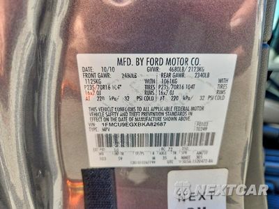 Zdjęcie 13 z 13 samochodu: 2011 FORD ESCAPE LIMITED VIN:1FMCU9EGXBKA82687 - miniatura