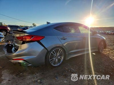 Trzecie zdjęcie samochodu z tyłu: 2018 HYUNDAI ELANTRA SPORT VIN:KMHD04LB1JU557396 - miniatura
