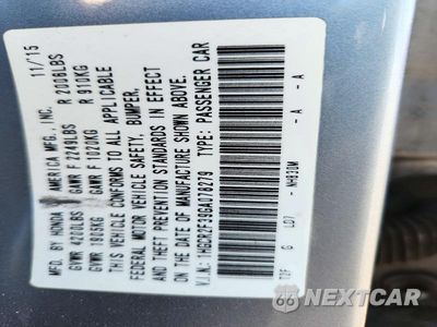 Zdjęcie 12 z 12 samochodu: 2016 HONDA ACCORD LX VIN:1HGCR2F39GA078279 - miniatura