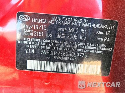 Zdjęcie 12 z 12 samochodu: 2016 HYUNDAI ELANTRA SE VIN:5NPDH4AE6GH699773 - miniatura