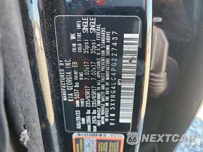 Zdjęcie 13 z 13 samochodu: 2023 KIA SORENTO LX VIN:5XYRG4LC4PG227437 - miniatura