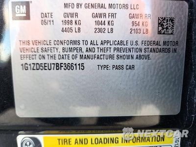 Zdjęcie 12 z 12 samochodu: 2011 CHEVROLET MALIBU 2LT VIN:1G1ZD5EU7BF366115 - miniatura