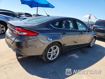 Trzecie zdjęcie samochodu z tyłu: 2018 FORD FUSION SE VIN:3FA6P0HD6JR161165 - miniatura