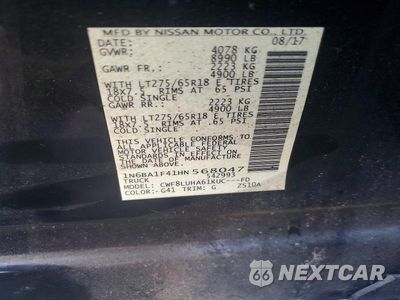Zdjęcie 13 z 13 samochodu: 2017 NISSAN TITAN XD PRO-4X VIN:1N6BA1F41HN568047 - miniatura