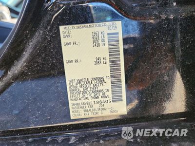 Zdjęcie 12 z 12 samochodu: 2020 NISSAN ALTIMA S VIN:1N4BL4BV8LC188405 - miniatura