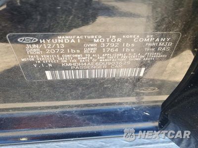 Zdjęcie 12 z 12 samochodu: 2013 HYUNDAI ELANTRA GLS VIN:KMHDH4AE6DU903629 - miniatura