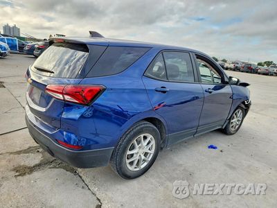 Trzecie zdjęcie samochodu z tyłu: 2022 CHEVROLET EQUINOX LS VIN:3GNAXHEV2NS217849 - miniatura