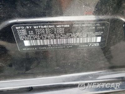 Zdjęcie 12 z 12 samochodu: 2024 MITSUBISHI MIRAGE ES VIN:ML32AUHJ4RH000983 - miniatura