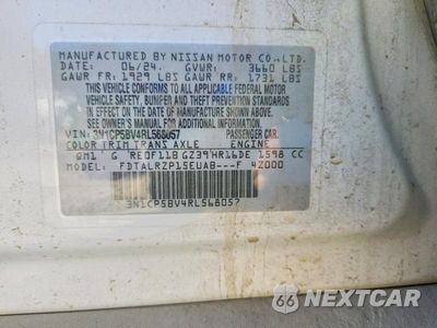Zdjęcie 12 z 12 samochodu: 2024 NISSAN KICKS S VIN:3N1CP5BV4RL568057 - miniatura