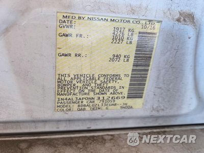 Zdjęcie 12 z 12 samochodu: 2017 NISSAN ALTIMA 2.5 S VIN:1N4AL3AP0HN312669 - miniatura