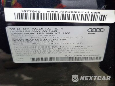 Zdjęcie 13 z 13 samochodu: 2015 AUDI Q5 PREMIUM PLUS VIN:WA1LFAFP7FA056567 - miniatura