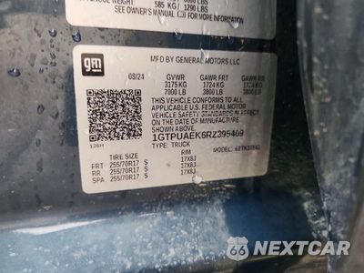 Zdjęcie 12 z 12 samochodu: 2024 GMC SIERRA K1500 VIN:1GTPUAEK6RZ395409 - miniatura