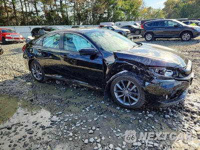 Czwarte zdjęcie samochodu z boku: 2019 HONDA CIVIC EX VIN:19XFC1F38KE215158 - miniatura