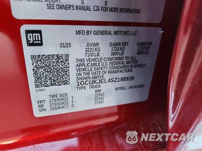 Zdjęcie 12 z 12 samochodu: 2025 CHEVROLET SILVERADO K1500 HIGH COUNTRY VIN:1GCUKJEL4SZ198939 - miniatura