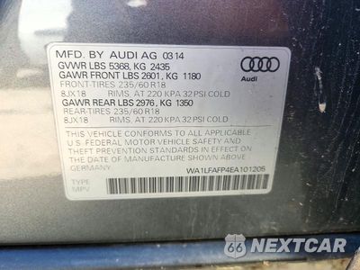 Zdjęcie 14 z 14 samochodu: 2014 AUDI Q5 PREMIUM PLUS VIN:WA1LFAFP4EA101205 - miniatura