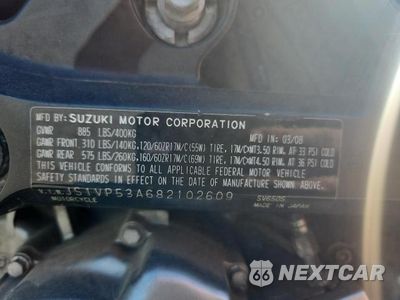 Zdjęcie 9 z 9 samochodu: 2008 SUZUKI SV650 VIN:JS1VP53A682102609 - miniatura