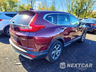 Trzecie zdjęcie samochodu z tyłu: 2019 HONDA CR-V EX VIN:2HKRW2H52KH623384 - miniatura