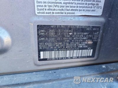 Zdjęcie 12 z 12 samochodu: 2011 SUBARU OUTBACK 2.5I LIMITED VIN:4S4BRBJCXB3407520 - miniatura