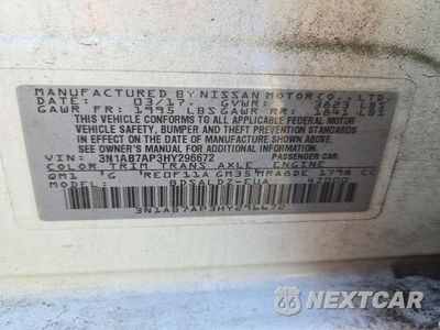 Zdjęcie 12 z 12 samochodu: 2017 NISSAN SENTRA SV VIN:3N1AB7AP3HY296672 - miniatura