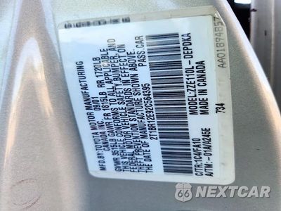 Zdjęcie 12 z 12 samochodu: 2002 TOYOTA COROLLA LE VIN:2T1BR12E92C564395 - miniatura