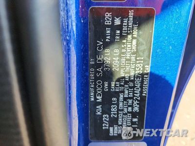 Zdjęcie 12 z 12 samochodu: 2024 KIA FORTE LXS VIN:3KPF24AD4RE735811 - miniatura