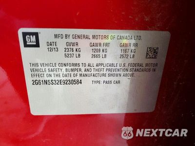 Zdjęcie 13 z 13 samochodu: 2014 CADILLAC XTS LUXURY COLLECTION VIN:2G61N5S32E9230584 - miniatura